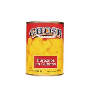 DURAZNOS EN CUBITOS 567 g. (Caja 24 Unidades)