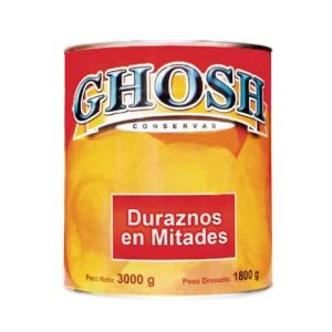 DURAZNOS EN MITADES 3 kg (Caja 6 Unidades)