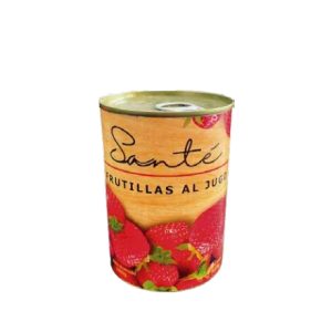 FRUTILLAS AL JUGO 410 g. (Caja 24 Unidades)